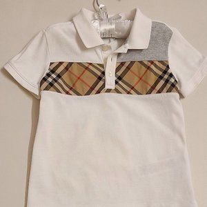 Burberry Polo - 4Y, White